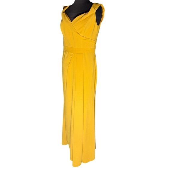 Davids Bridal Buttercup Yellow Stretch Belle Romantic Maxi Dress 12 Feminine - Picture 2 of 7